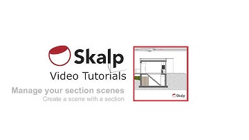 Skalp Video Tutorial: Create a scene with a section.