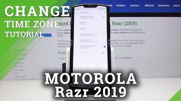 How to Change Date & Time in MOTOROLA Razr (2019) – Time Settings