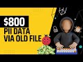 P2 (High) - PII Data via Old File