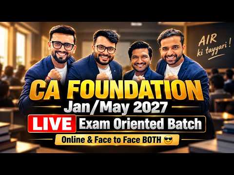 CA Foundation Exams ache nahi gaye ? | New Exam Oriented Batch from 28 Sep 🔥