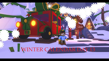 CHRISTMAS CALENDAR DAY 13, FREE GIFT! WINTER UPDATE IN ADOPT ME ROBLOX