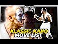 KLASSIC KANO MOVE LIST Mortal Kombat Trilogy MKT