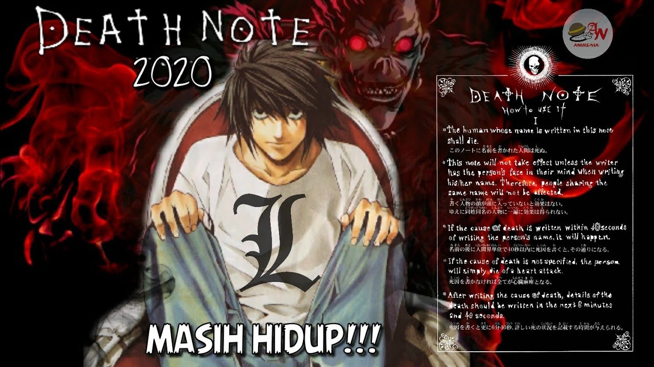 Death Note 2020 L MASIH HIDUP!!! Ancaman BARU KIRA??? ( DEATH NOTE 2020 TEASER ) - YouTube