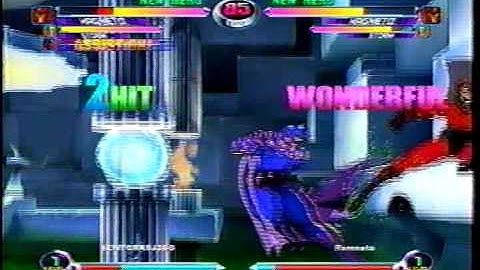 MvC2 Online (360): Josh360 (MSS) vs Brett (MSP) 5 .:10.12.09:.