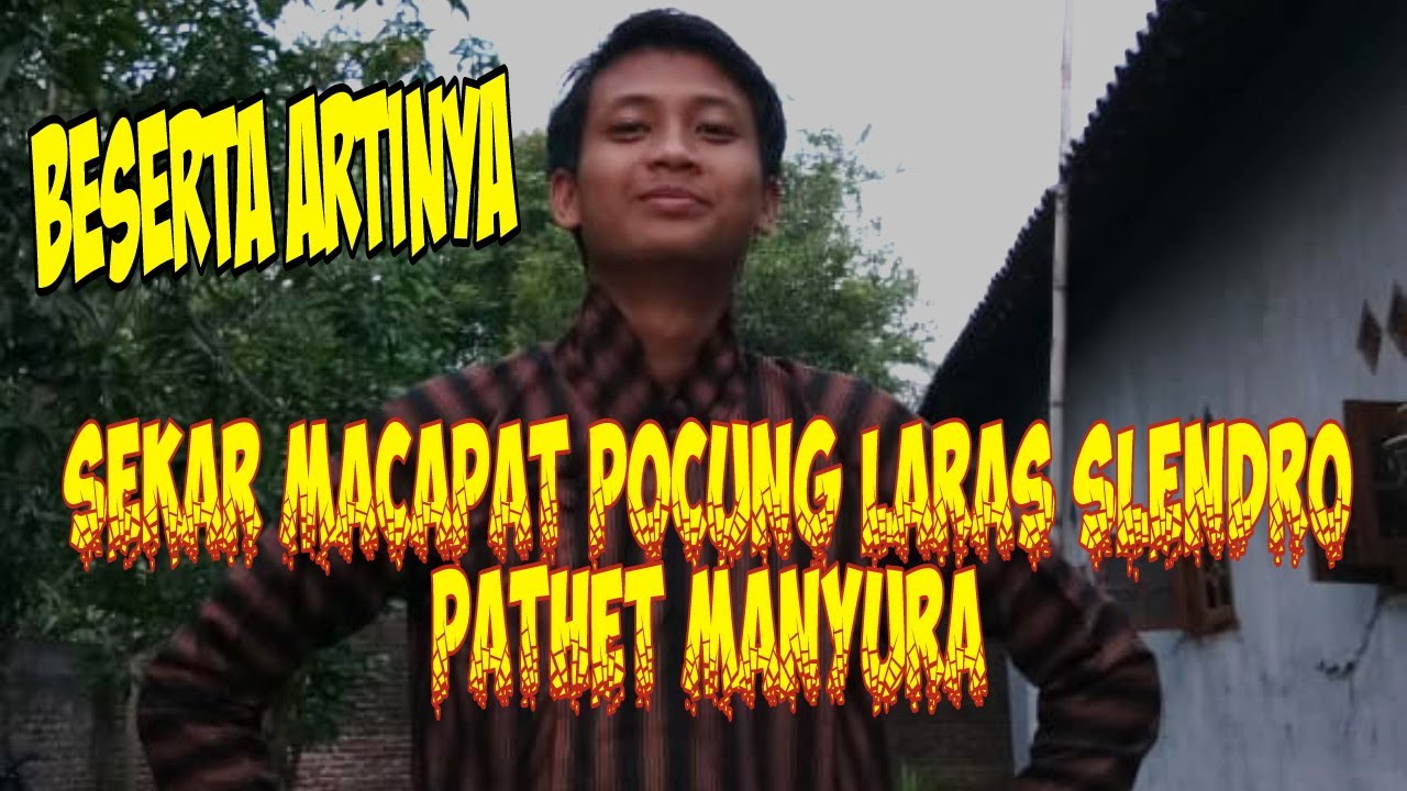 sekar macapat pocung laras slendro pathet manyura YouTube