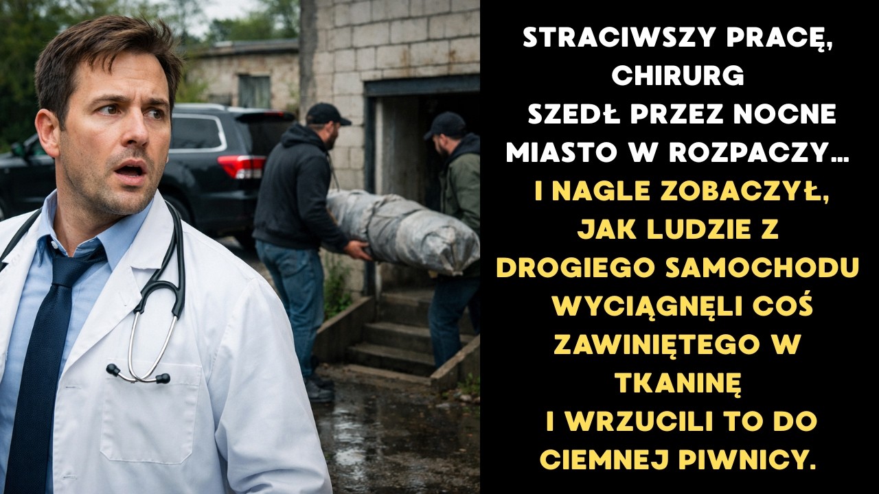 ZWOLNIONY CHIRURG STRACIŁ WSZYSTKO, ALE TO, CO ZNALAZŁ TEJ NOCY, ZMIENIŁO JEGO ŻYCIE.