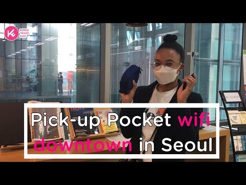 Pick-up WiFi downtown in Seoul |KoreaTravelEasy - video from KoreaTravelEasy