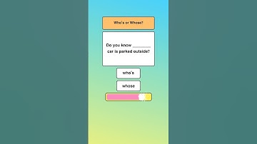 “Who’s” or “Whose”? #english #learnenglish #grammar