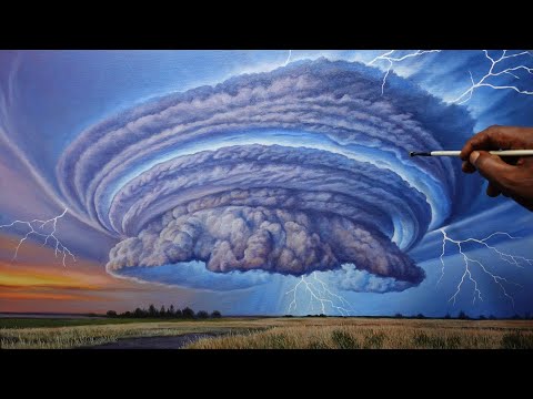 How to Painting Storm Clouds | Time Lapse #165
