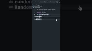 Random number generation | #python #pythonprogramming#coding#learnpython #pythonforbeginners