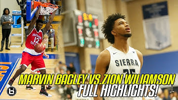 Marvin Bagley & Zion Williamson GO HEAD TO HEAD!!!Full Highlights!