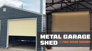 TMG Metal Shed 26 Series – Rugged Garage Sheds with Double Doors for Maximum Storage