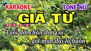 Karaoke Giã Từ Tone Nữ Em | Nhạc Sống Mới Siêu Thị Karaoke