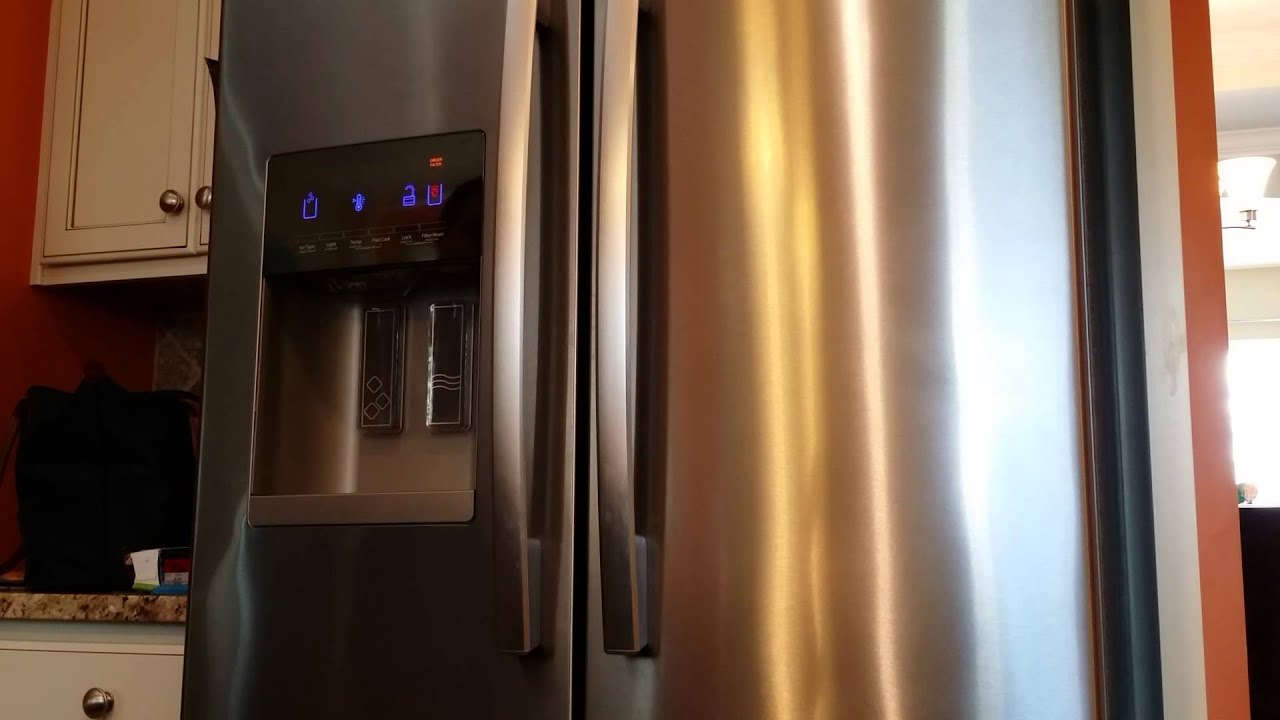 Whirlpool fridge ice tray water fill noise normal? YouTube