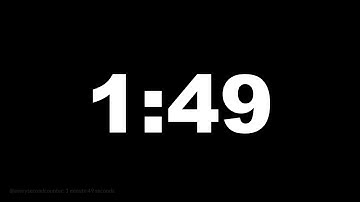 1 minute 49 seconds [109 secs] clock timer countdown || Alarm Focus