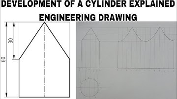 Development Of A Cylinder Explained Engineering Drawing