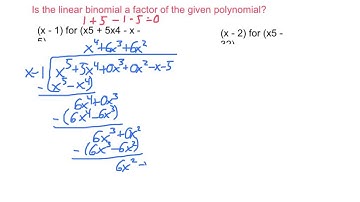 Algebra2 5.4 Dividing Polynomials