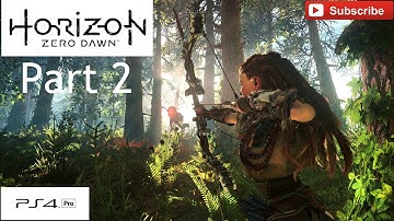 HORIZON ZERO DAWN Walkthrough Gameplay Part 2 - Machines (PS4 Pro)