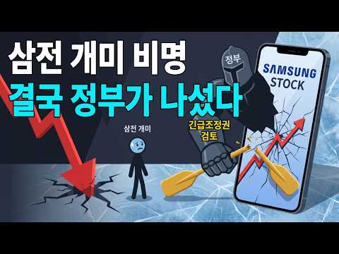 삼성전자 역대급 위기, 정부가 칼을 빼 들 수밖에 없었던 진짜 이유