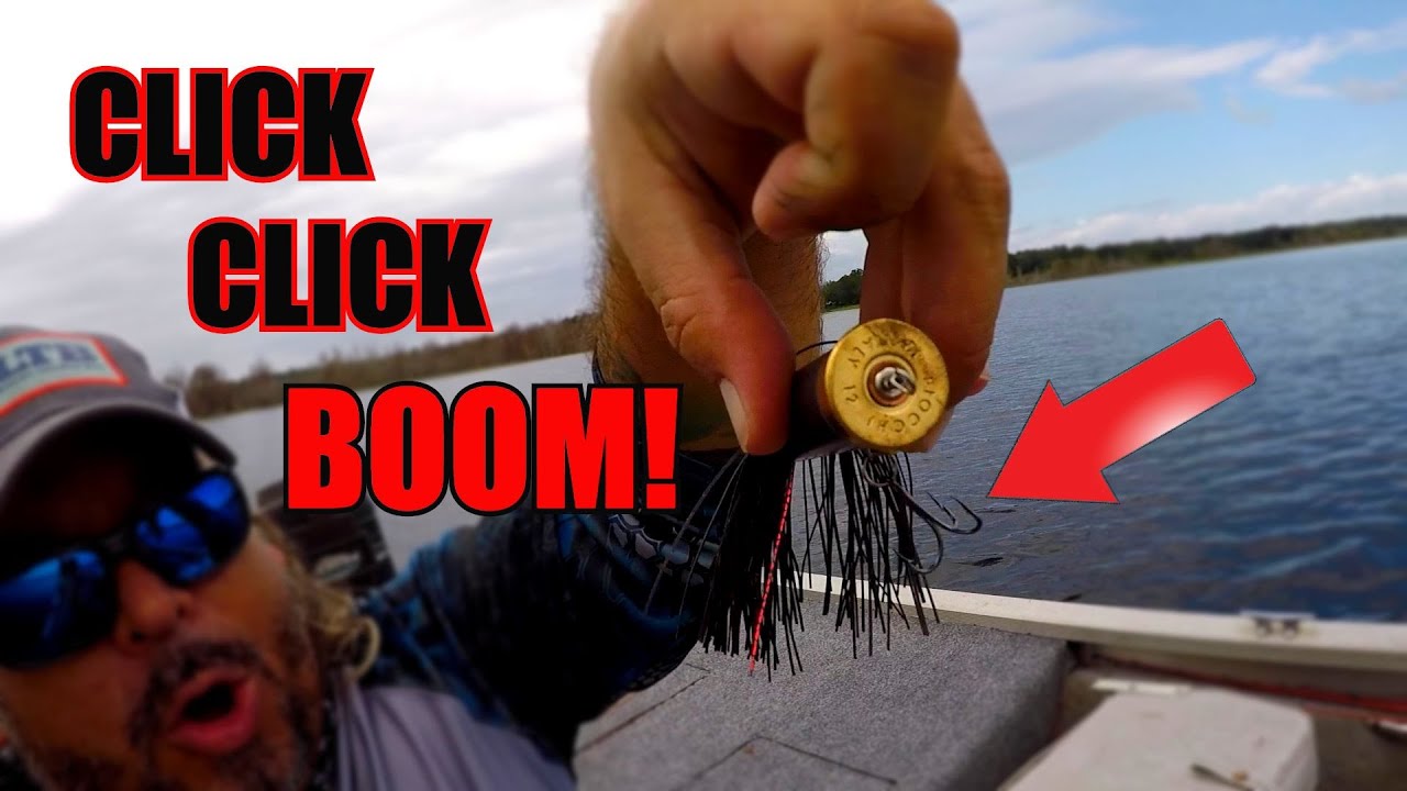 Catching BASS With BULLETS?!! CRAZY FISHING LURES made from REAL AMMUNITION!!  