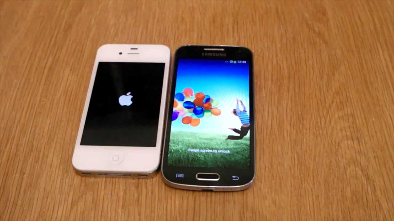 regular Empeorando cuerda Samsung Galaxy S4 Mini vs iPhone 4s - YouTube