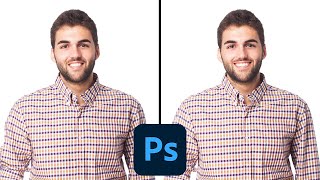 تعديل الإبتسامة والعيون والأنف والفم - Adobe Photoshop screenshot 4