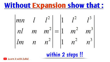Without expansion show that given determinants are equal || Tips & Tricks by math Subject Teacher