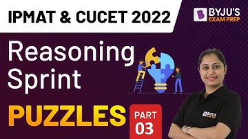 Puzzles | CUCET & IPMAT 2022 Logical Reasoning | Part 3 |  Roohindeep Kaur | BYJU’S Exam Prep