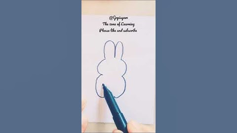 Easy Rabbit Drawing For Kids | Rabbit Art Ideas #shorts #youtubeshorts#artandcraft #Gopisyam#bunny