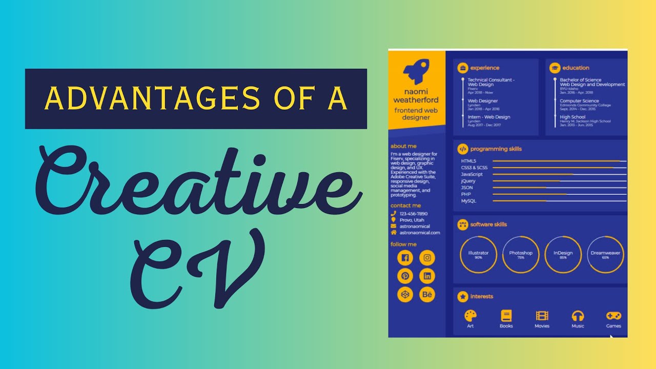 how-to-create-a-creative-cv-that-gets-you-hired-youtube
