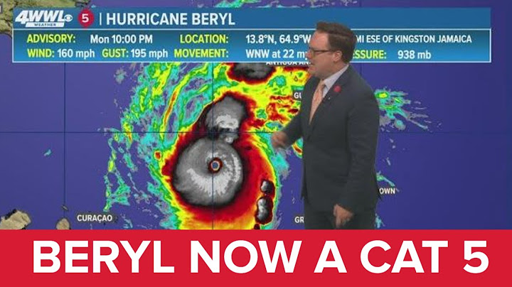 Monday 10 PM Tropical Update: Hurricane Beryl becomes earliest category 5 on record