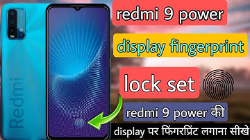 redmi 9 power display fingerprint lock ||redmi 9 power me display fingerprint kaise lagaye