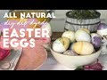 DIY All Natural Dip-Dyed Eggs