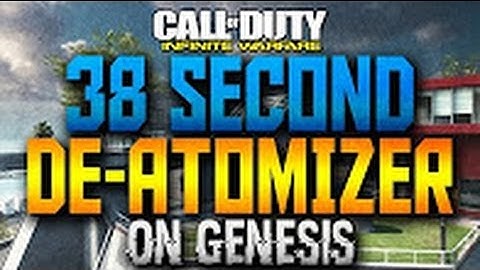 INSANE 38 SECOND DEATOMIZER STRIKE!!! (INSANELY FAST INFINITE WARFARE NUKE)