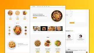 Create a Complete Responsive Food / Restaurant Website Using HTML & CSS