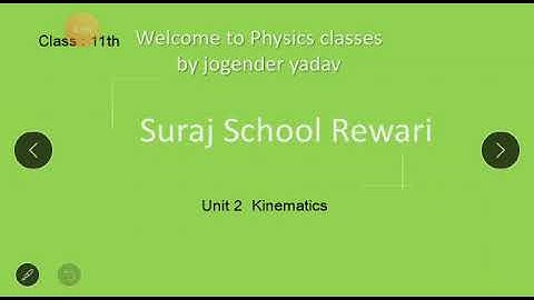 Suraj School Rewari 11th Physics Unit-2 Kinematics- Uniform Circular Motion by Jogender Sir