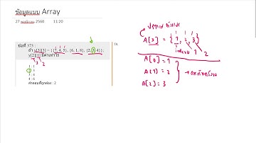 กว Programming Array #ข้อ373/380/387