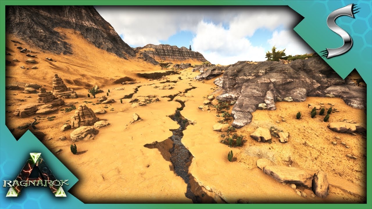 Ark ragnarok expansion, ark ragnarok desert biome, ark ragnarok desert base...