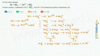 For The Redox Reaction