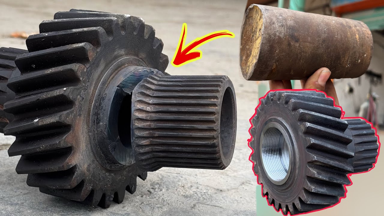 A Legitimately Process Of Repairied Broken Direct Supply Gear The Real Mechanic Does it With Justice