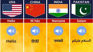 Say “Hello from Different Countries with Voices