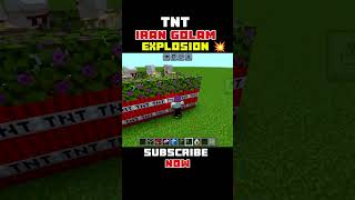 TNT 💥 Iran golam explosion 🖤 #minecraftshorts #viralshort