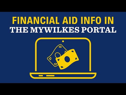 Wilkes University Financial Aid Info in the MyWilkes Portal