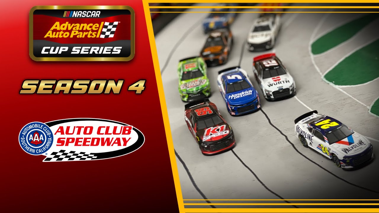 NASCAR Stop Motion: Auto Club//Race 2//AAPCS Season 4 - YouTube