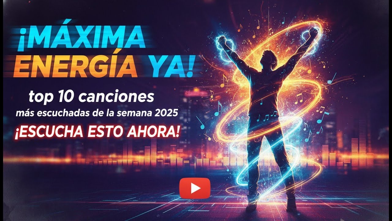 ¡MÁXIMA ENERGÍA YA! top 10 canciones mas escuchadas de la semana 2025