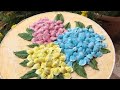 تشكيل ورد بعجينة البلستر الروسية وردة الأرطنسية الهايدرنجا تشكيل ورد بعجينة البلستر الروسية وردة الأرطنسية الهايدرنجا