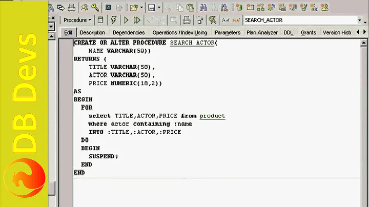 Firebird Training for Developers: 09 Writing stored procedures and triggers, part 1