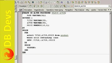 Firebird Training for Developers: 09 Writing stored procedures and triggers, part 1