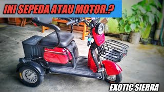 REVIEW❗SEPEDA LISTRIK⚡ RODA TIGA (EXOTIC SIERRA)❗sepeda hemat energi.!