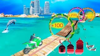 Bike Racing Games - Water Games 3D: Stuntman Bike Water Stunts - Gameplay Android free games screenshot 1